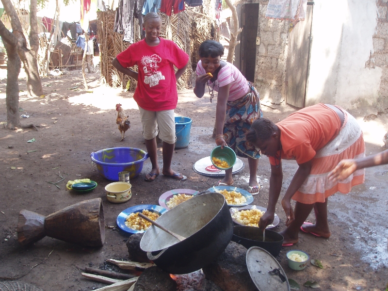 Cooking in Sierra Leone