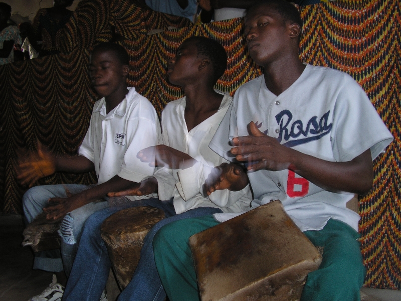 Drums at Church Service in Sierra Leone
