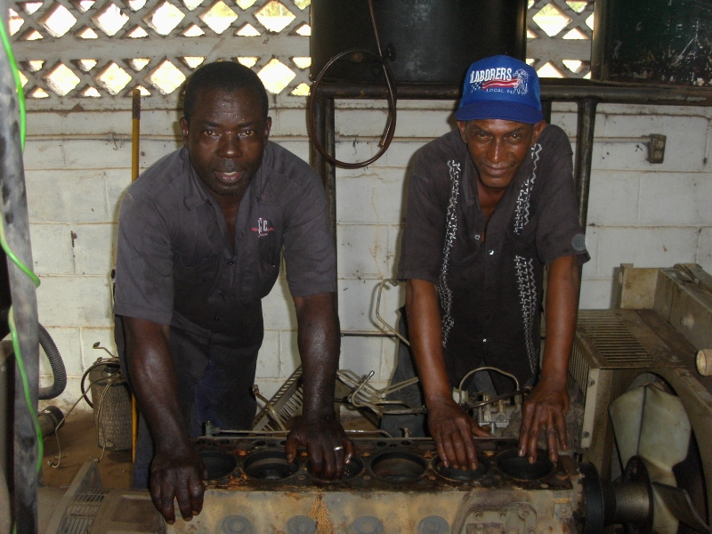 Generator Repair at Kamakwie Wesleyan Hospital