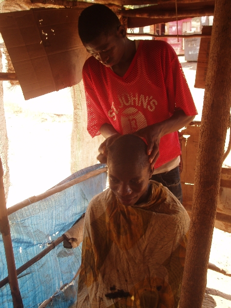 Going to the Barber in Sierra Leone