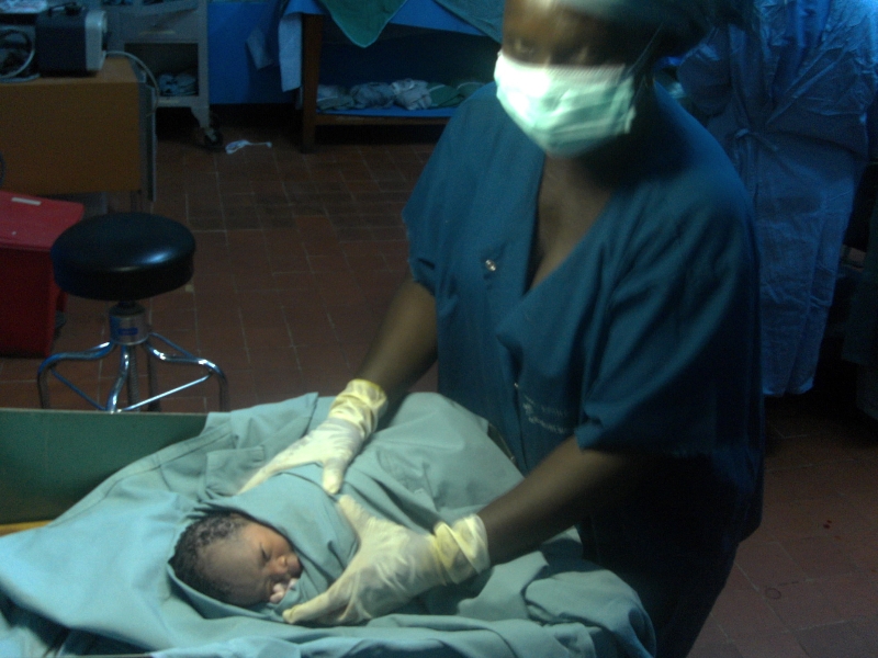 newborn staff at West Africa hospital