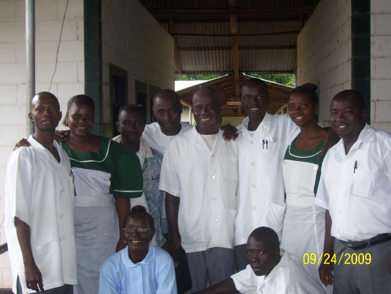 Nursing staff at West African clinic