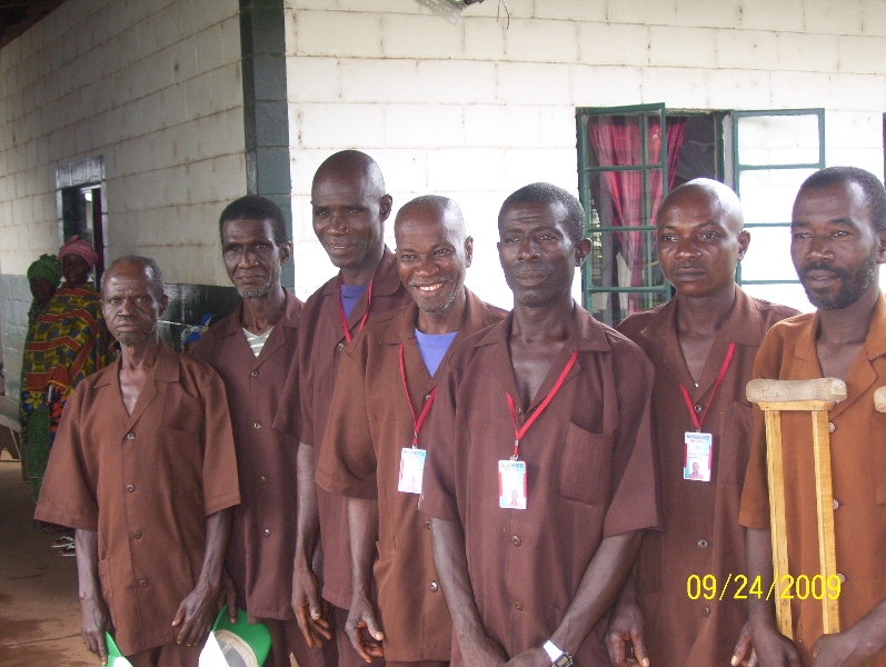 Porters at West African clinic